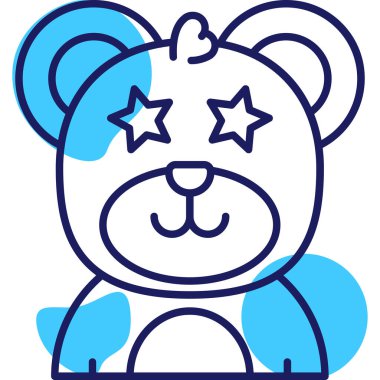 Ayı. Web simgesi basit illüstrasyon