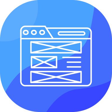 Web tasarım ikonu vektör illüstrasyonu