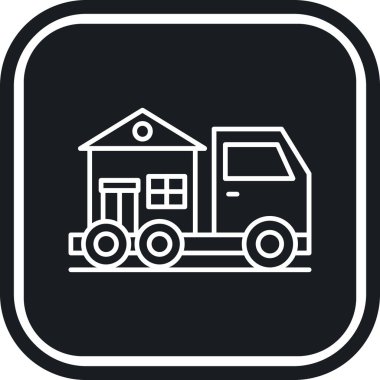 Teslim web simgesi, vektör çizim