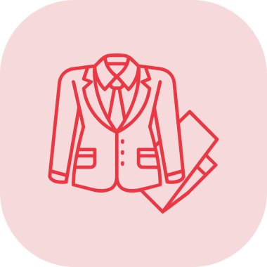 Modern ceket simgesinin vektör çizimi