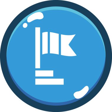 Deneme. Web simgesi basit illüstrasyon