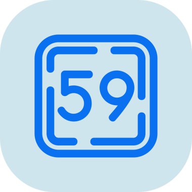 6 numaralı simge tasarım vektör şablonu