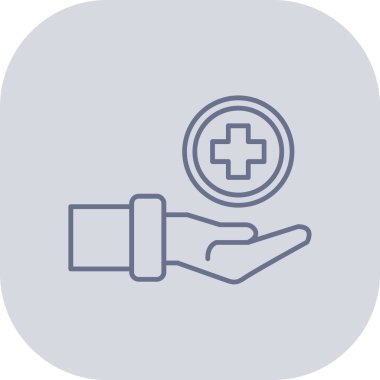 tıbbi bakım ikonu vektör illüstrasyonu