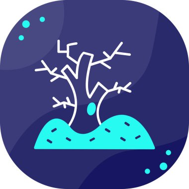 Beyaz arkaplanda siyah ağaç simgesi izole edildi. Orman sembolü Mavi kare düğme. vektör.