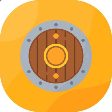 Uzun gölge simgesinin düz simgesi