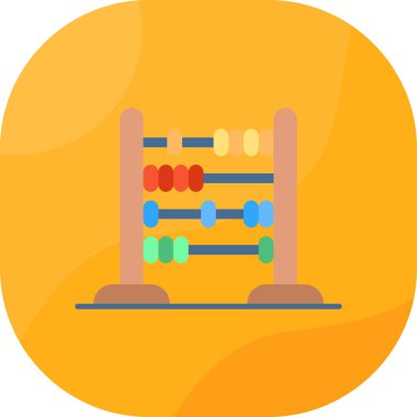 abacus web simgesi, basit vektör simgesi