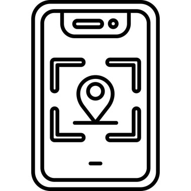 harita konumu gps simgesi