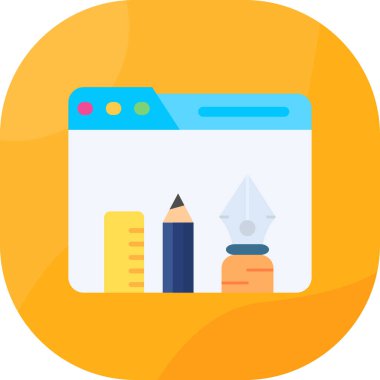 Dizüstü bilgisayarın vektör düzlüğü simgesi