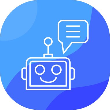 Robot simgesi, vektör çizimi