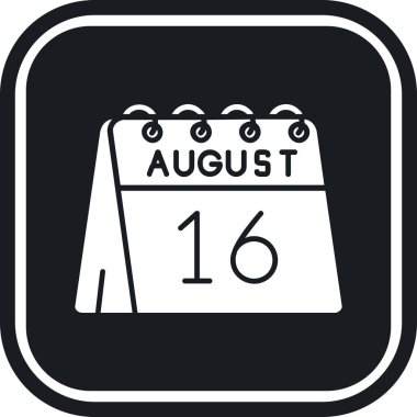 Takvim simgesinin vektör illüstrasyonu