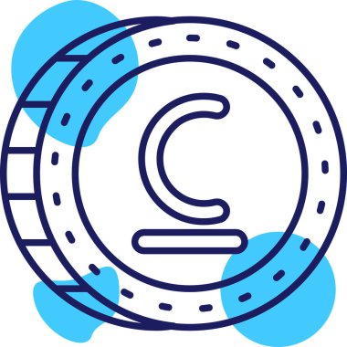 Para için. Web simgesi basit illüstrasyon