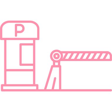 Depo vektör illüstrasyon tasarımlı vinç kaldırma makinesi