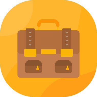 Çanta. Web simgesi basit illüstrasyon