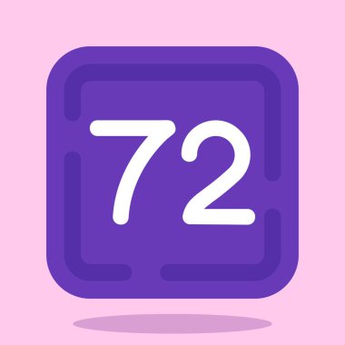 Düz stil takvim 7 gün simgesi. takvim tasarımı vektör illüstrasyonu