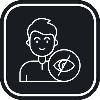 Gözü olan bir adamın vektör çizimi