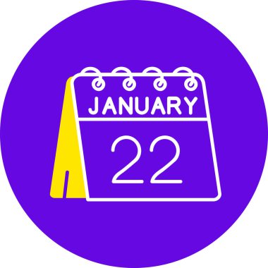 Takvim simgesi, vektör çizimi