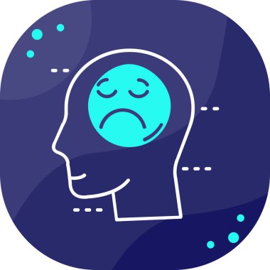 bir beyin simgesi ile baş