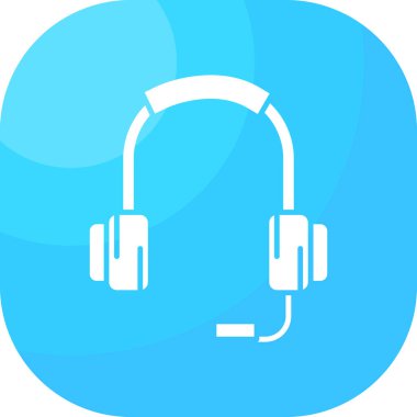 kulaklık simgesi vektör illüstrasyonu