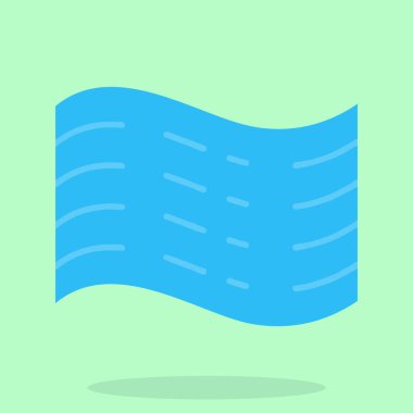 mavi dalgalı bayrak simgesi