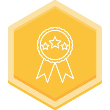 ödül simgesi trend düz stil