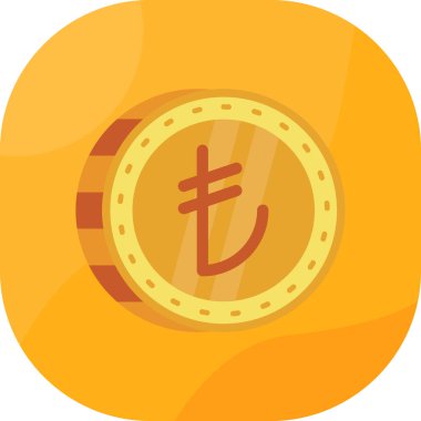 Çin Yuan madeni para simgesi düz stil