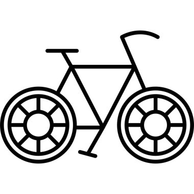 Bisiklet. Web simgesi basit illüstrasyon