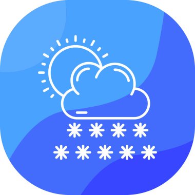 Kar simge vektör çizim