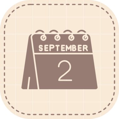 Eylül 20 takvim tarihi tek günlük simge, basit ve modern tasarım