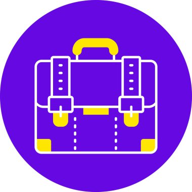 Çantanın vektör illüstrasyon simgesi