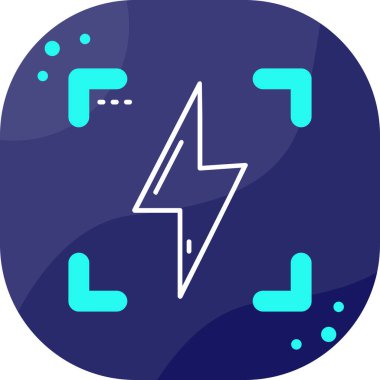 Renkli elektrikli araba şarj simgesi beyaz arkaplanda izole edildi. Elektrik işaretli eko elektrik gücü. Gradyan stil dinamik şekilleri. vektör illüstrasyonu