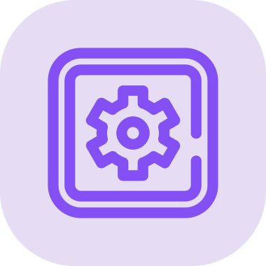 Teçhizat Web simgesi basit illüstrasyon