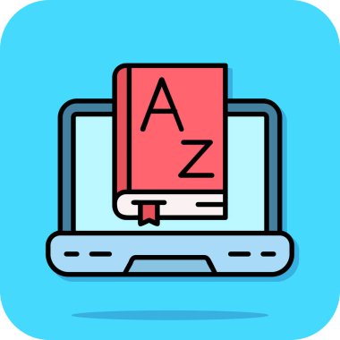 kitap simgesi, vektör illüstrasyonu