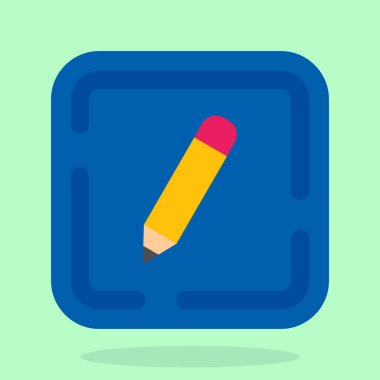 Kalem ikonu vektör illüstrasyonu. kalem simgesi.