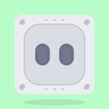 düz tasarım modern karikatür ve vektör çizimi