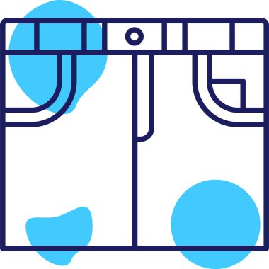 Yüzme ikonu. Web için yüzme vektörü simgelerinin özet çizimi