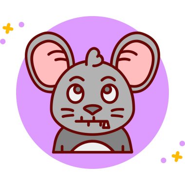 fare ile vektör düz simgesi