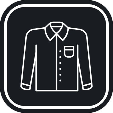 shirt simgesi vektör illüstrasyonu