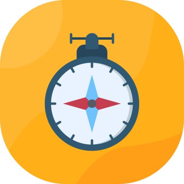 uzun gölge ile düz pusula simgesini