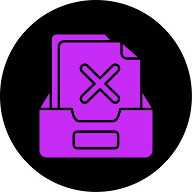 Dizini Sil. Basit illüstrasyon