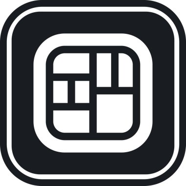 Mobil simgenin vektör illüstrasyonu