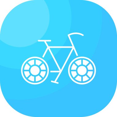 bisiklet ikonu vektör illüstrasyonu