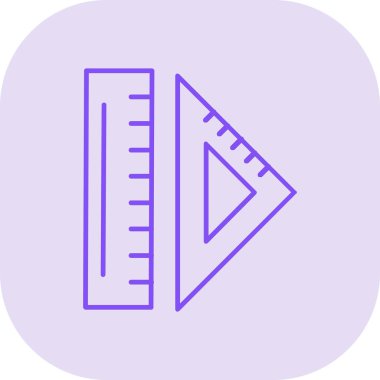 cetvel simgesinin vektör illüstrasyonu