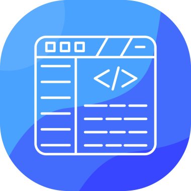 Web tasarım geliştirme simgesi, vektör, illüstrasyon tasarımı