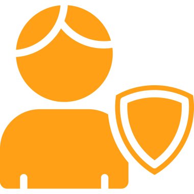 insanlar ve koruma vektör çizgisi simgesi.