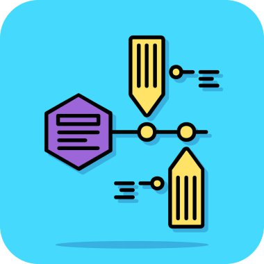 Modern b simgesinin vektör illüstrasyonu