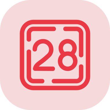 Takvim simgesinin vektör illüstrasyonu