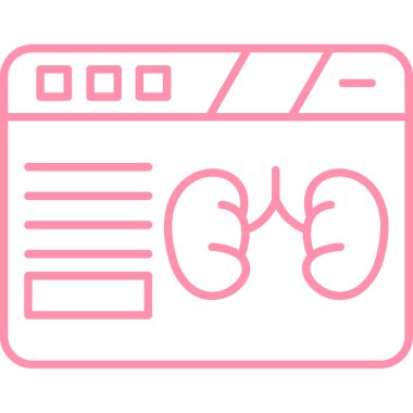 Bir kalp simgesinin vektör illüstrasyonu