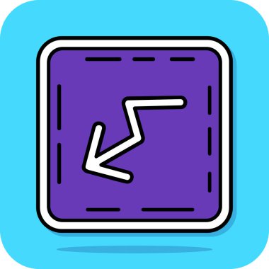 harita yön simgesi, vektör illüstrasyon tasarımı