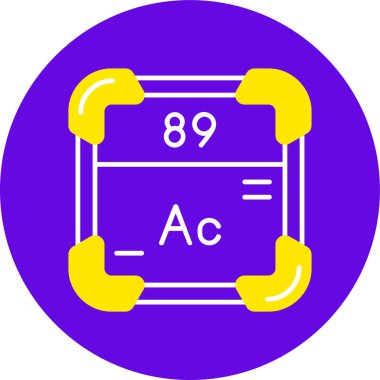 Kimyasal simgenin vektör illüstrasyonu
