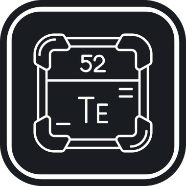 Kimyasal simge vektör çizimi